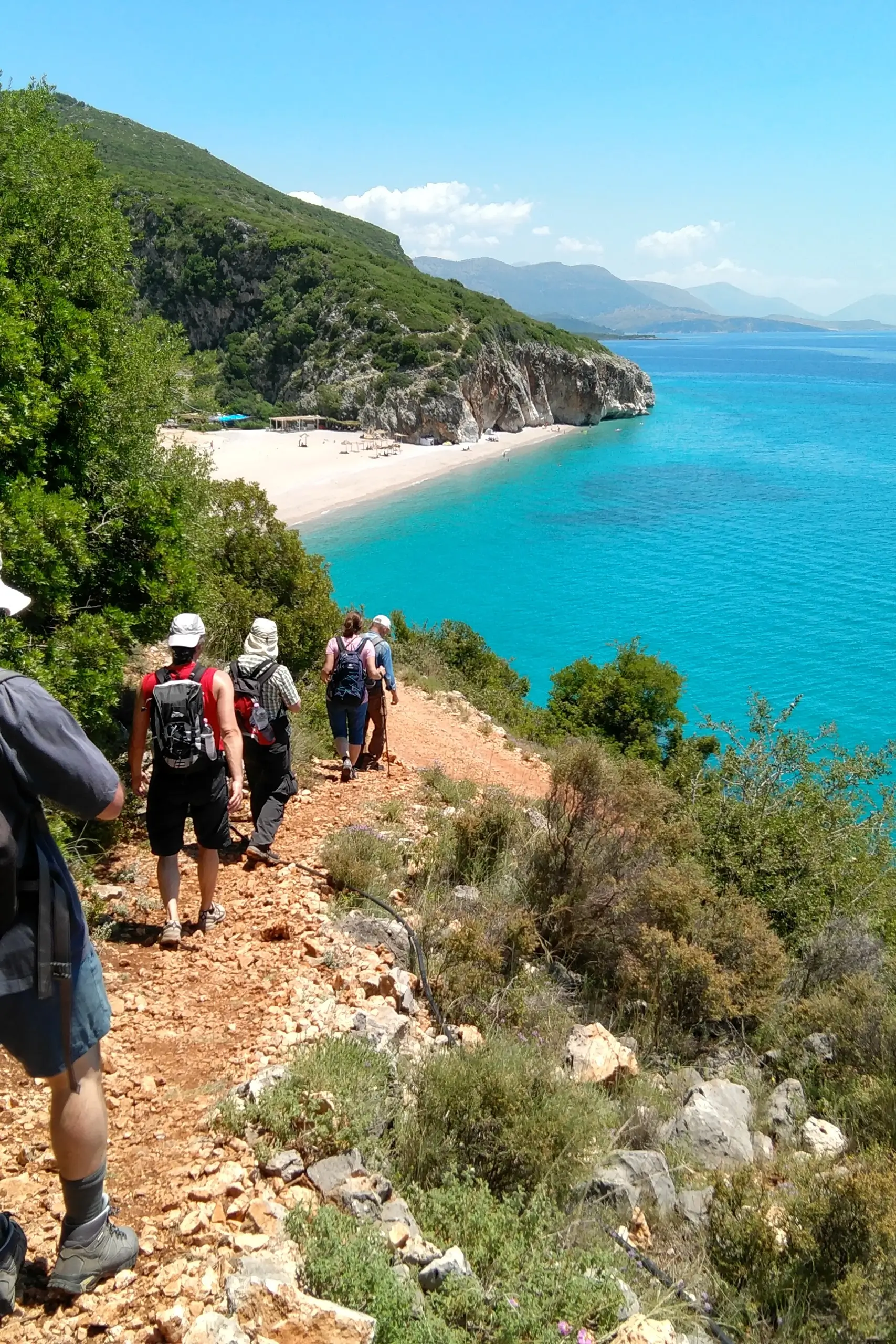 A small hike to Gjipe beach.